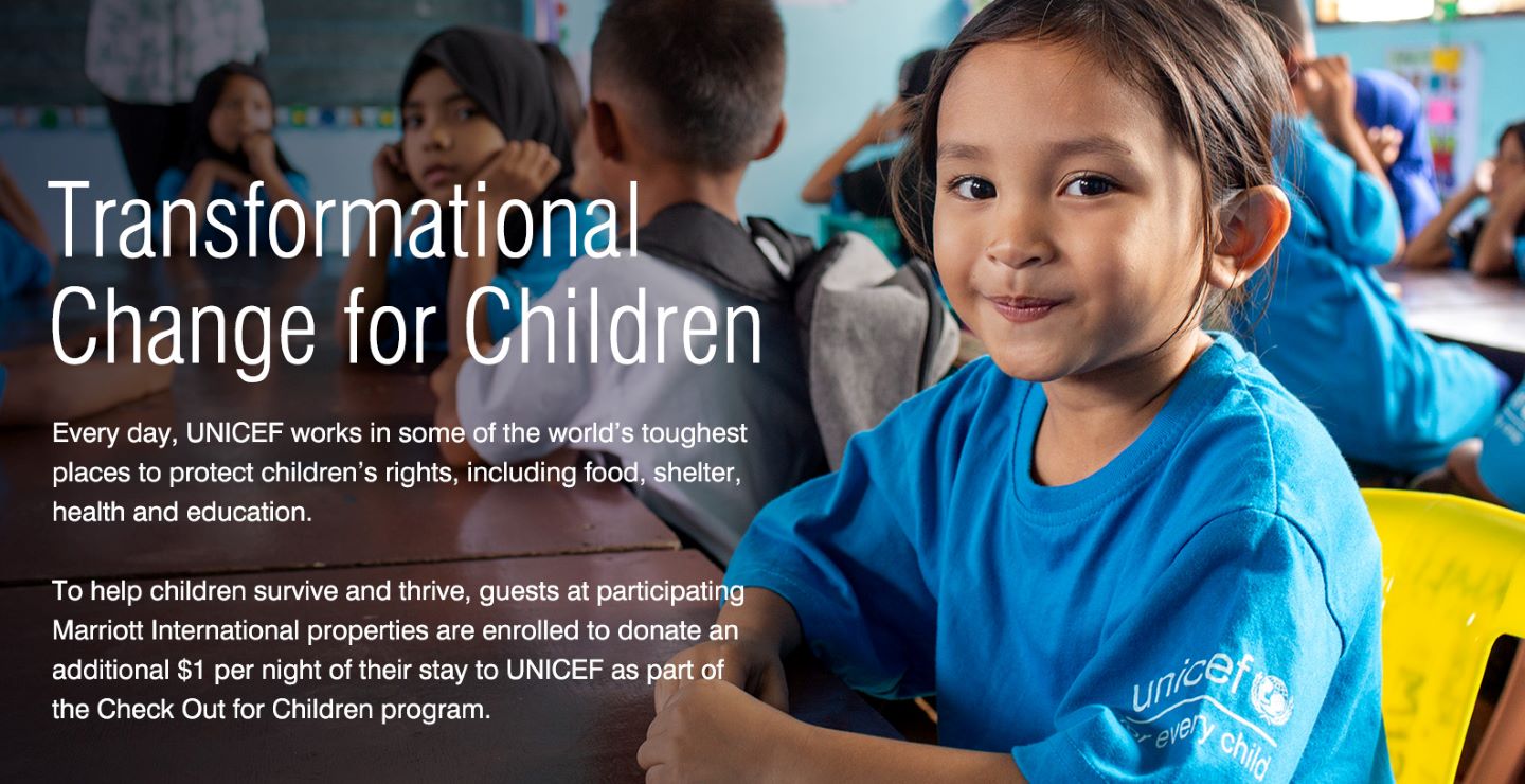 UNICEF Check Out for Children Banner Image